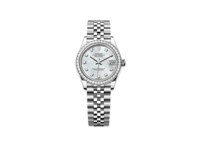 ROLEX Datejust 31 Oystersteel & White Gold Diamonds "White"