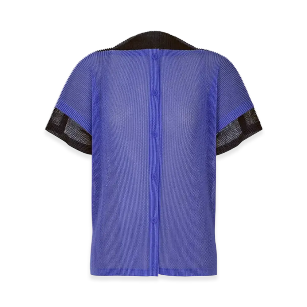 PLEATS PLEASE ISSEY MIYAKE Sheer Square "Blue/Navy"