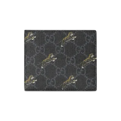 GUCCI GG Supreme Tiger Print Wallet