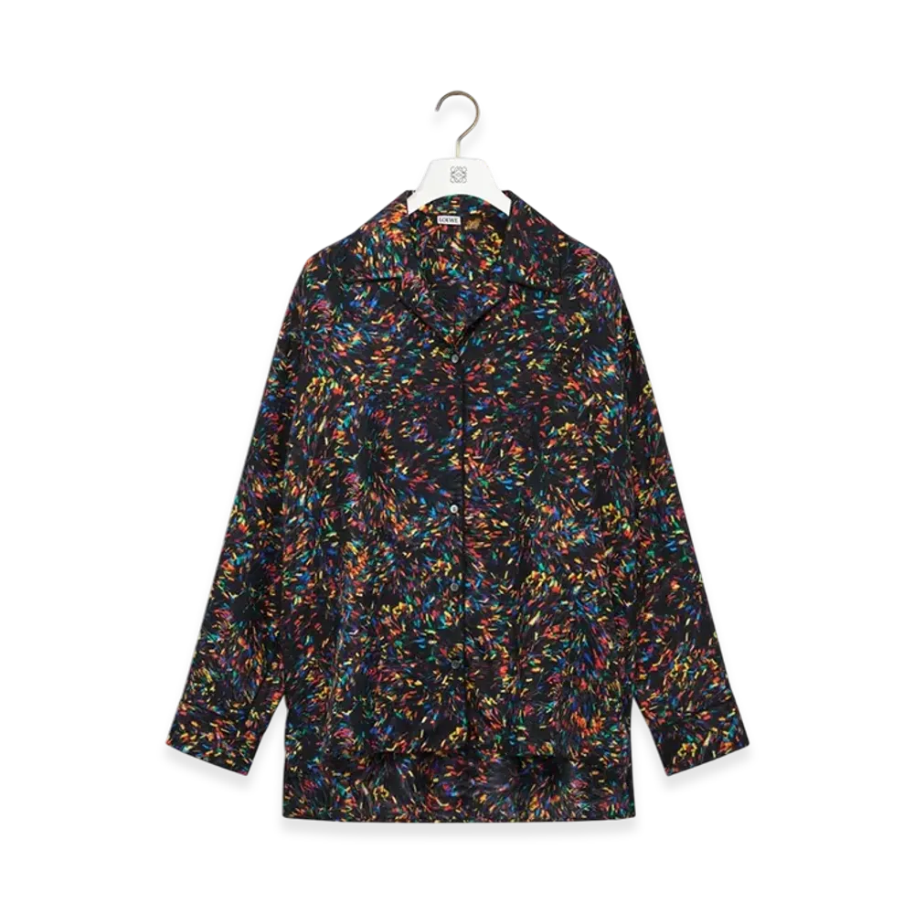 LOEWE Pajama Shirt "Black/Multicolor"