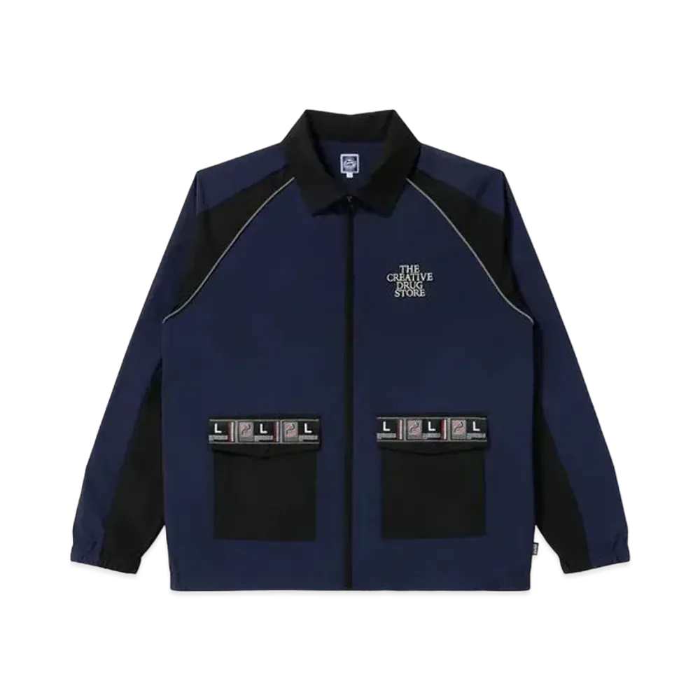 BlackEyePatch CreativeDrugStore TCDS Nylon Track Jacket "Black/Navy"