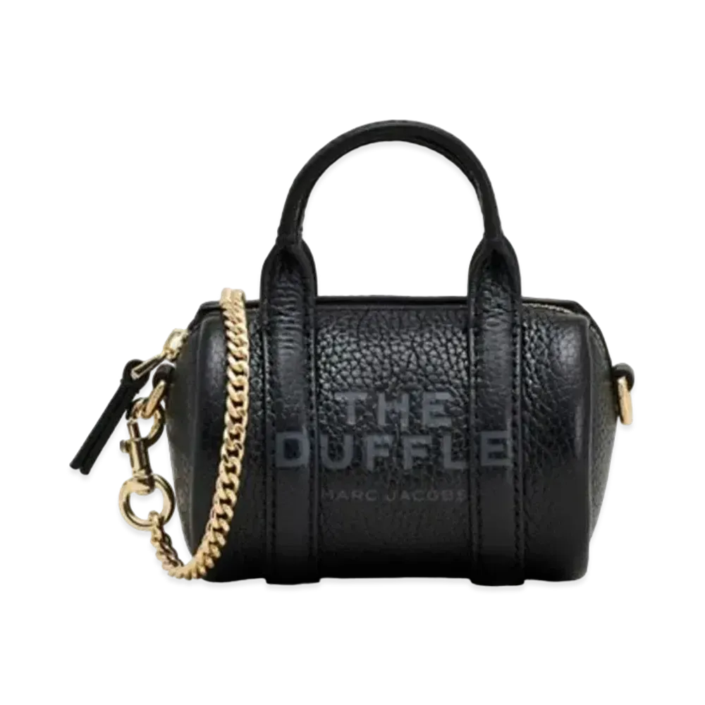 Marc Jacobs The Leather Nano Duffle Crossbody "Black"
