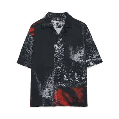 44 LABEL GROUP ASH BOWLING SHIRT "BLACK + ASHES"
