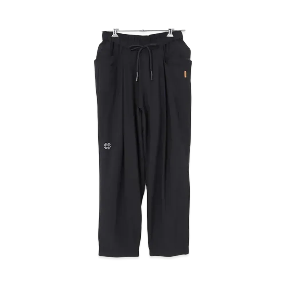 SEE SEE Wool Wide Tapered Easy Pants "Navy"