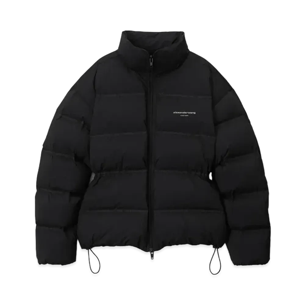 Alexander Wang Reflective Logo Puffer Coat "Black"