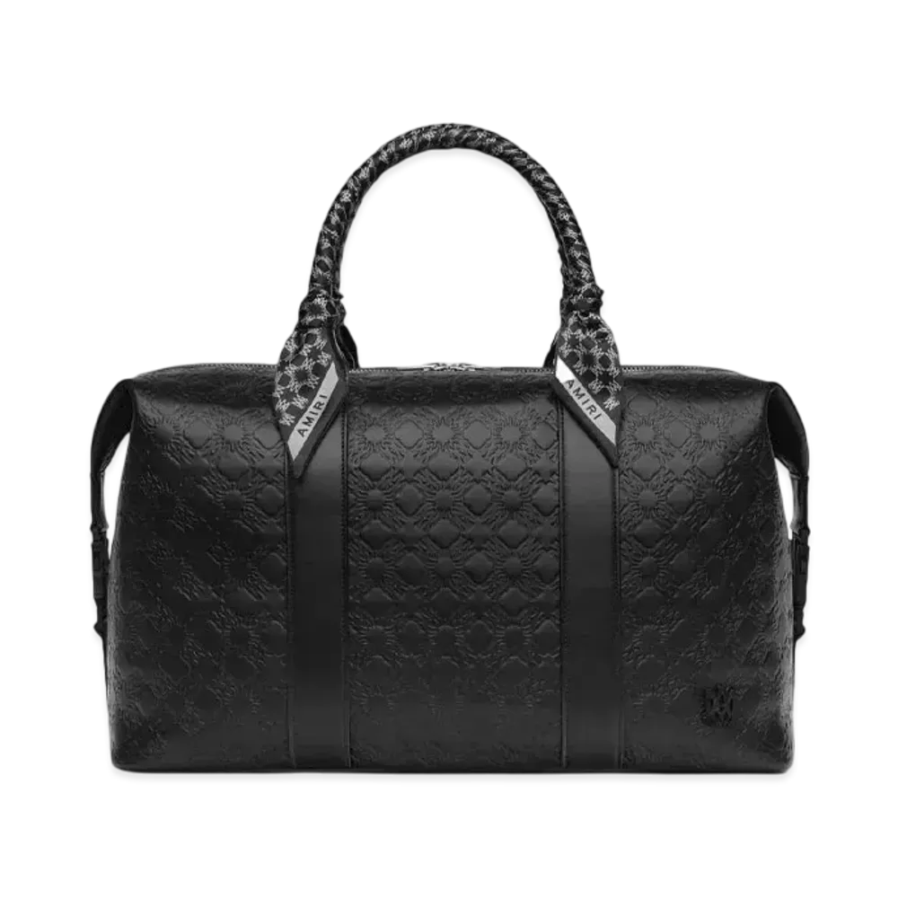 AMIRI MA Quad Leather Duffle Bag "Black"