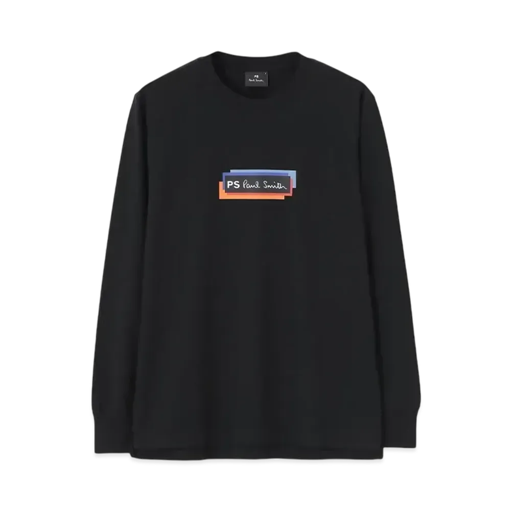 Paul Smith Sports Stripe Panel Long Sleeve Tee "Black"