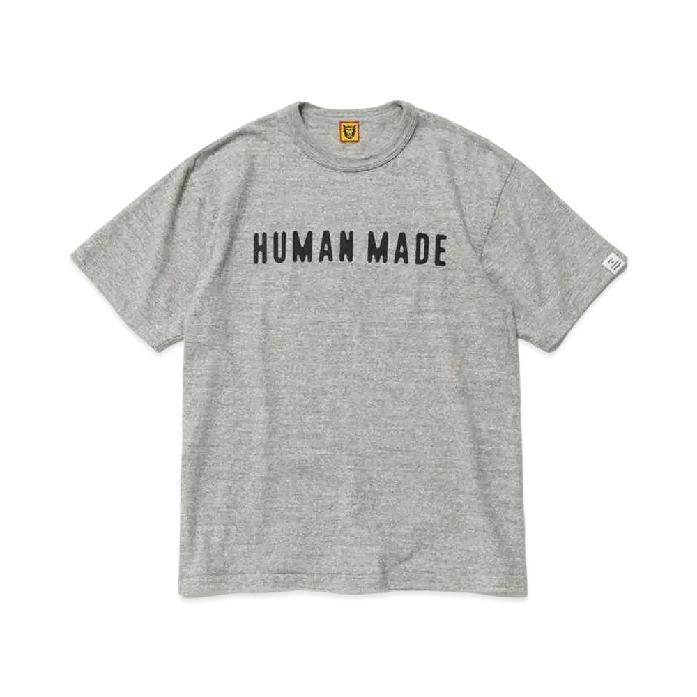 ヒューマン メイド ハート ロゴ Tシャツ "グレー"