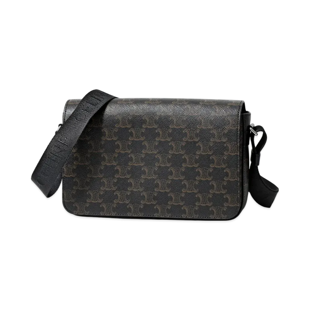 CELINE Flap Messenger "Black/Brown"