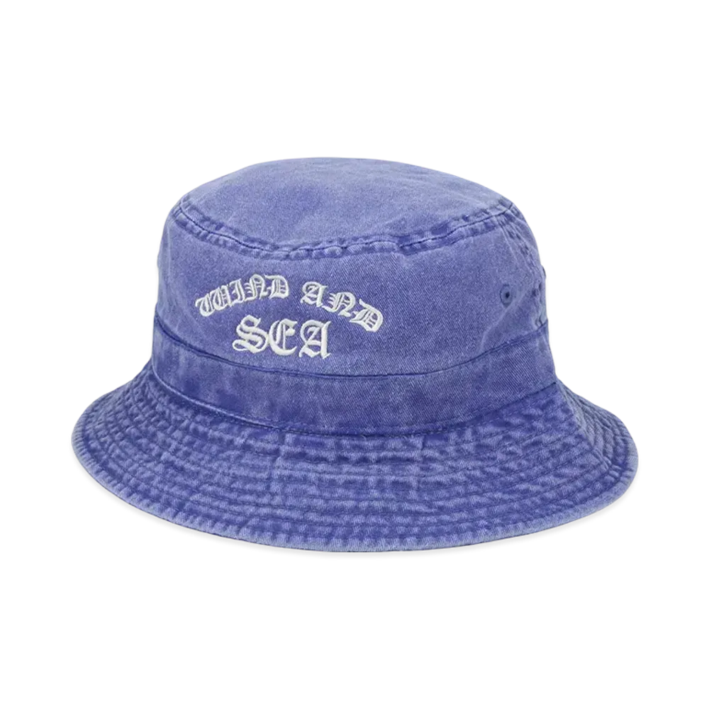 WIND AND SEA Pigment Logo Bucket Hat "Navy"