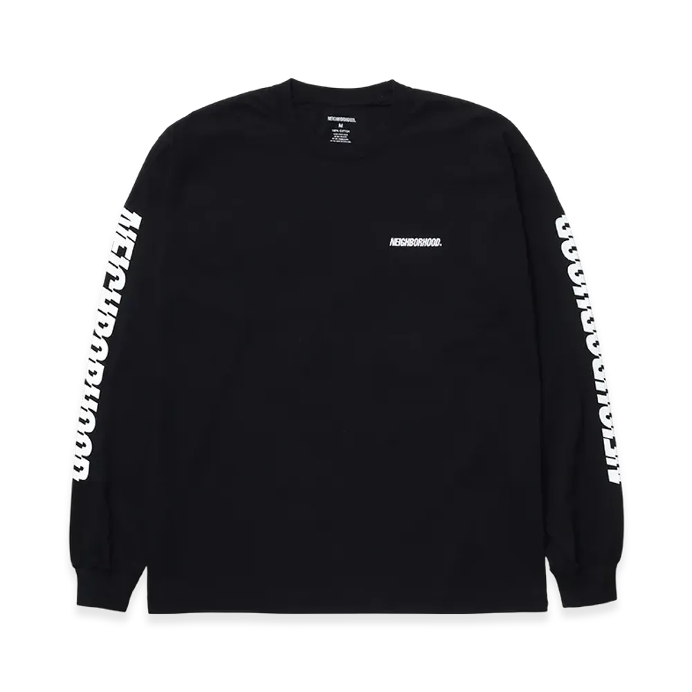 NEIGHBORHOOD NH . Tee LS-1 "Black"