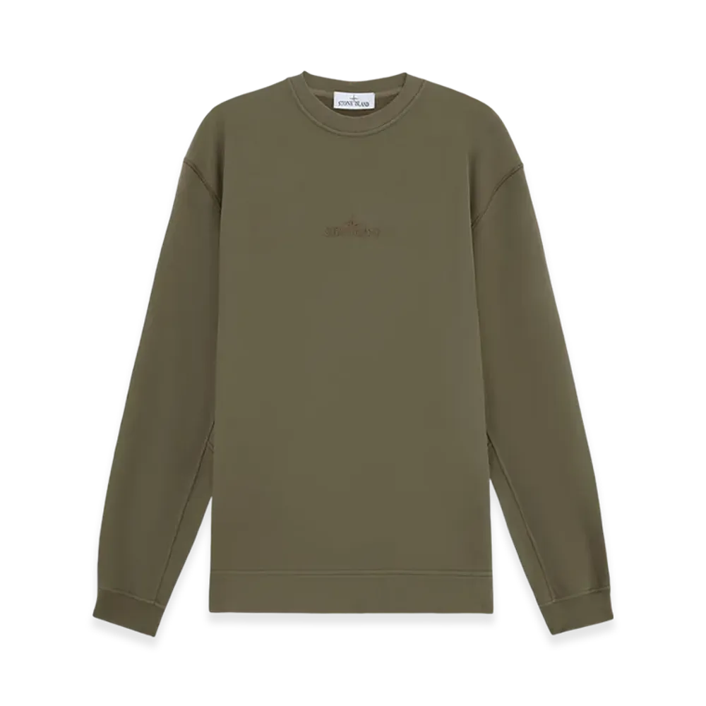 Stone Island 66720 Brushed Organic Cotton Fleece Oversized Fit Crewneck Sweatshirt - 24FW "Walnut Brown"