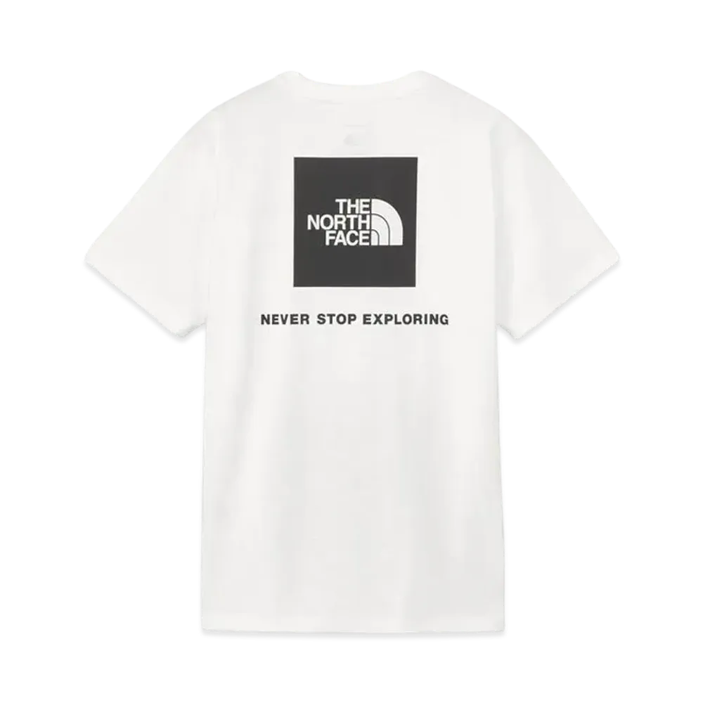The North Face Short Sleeve Back Square Logo Tee "White"