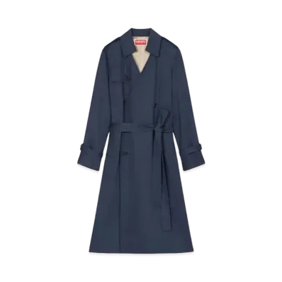 KENZO KIMONO Trench Coat "Midnight Blue"