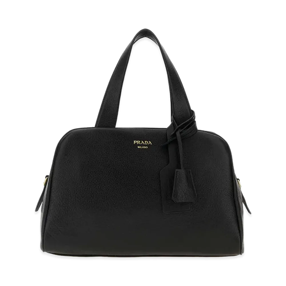 PRADA Women's Leather Handbag "Black"