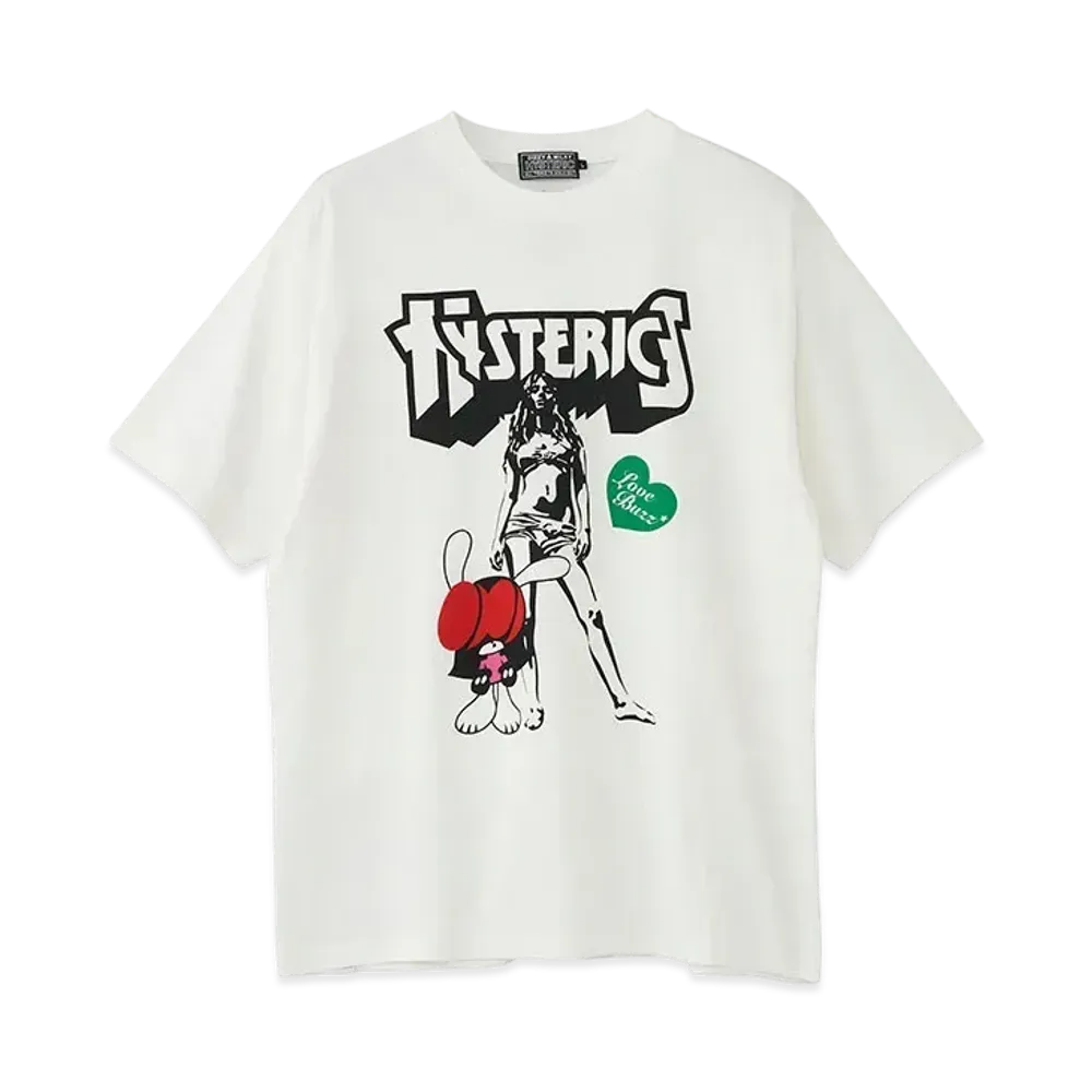 HYSTERIC GLAMOUR x SKOLOCT T-Shirt For Men "White"