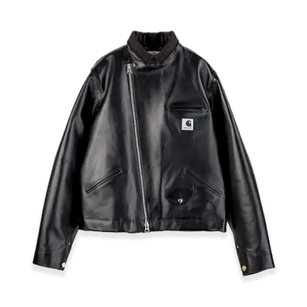 sacai x Carhartt WIP Leather Jacket Mens 