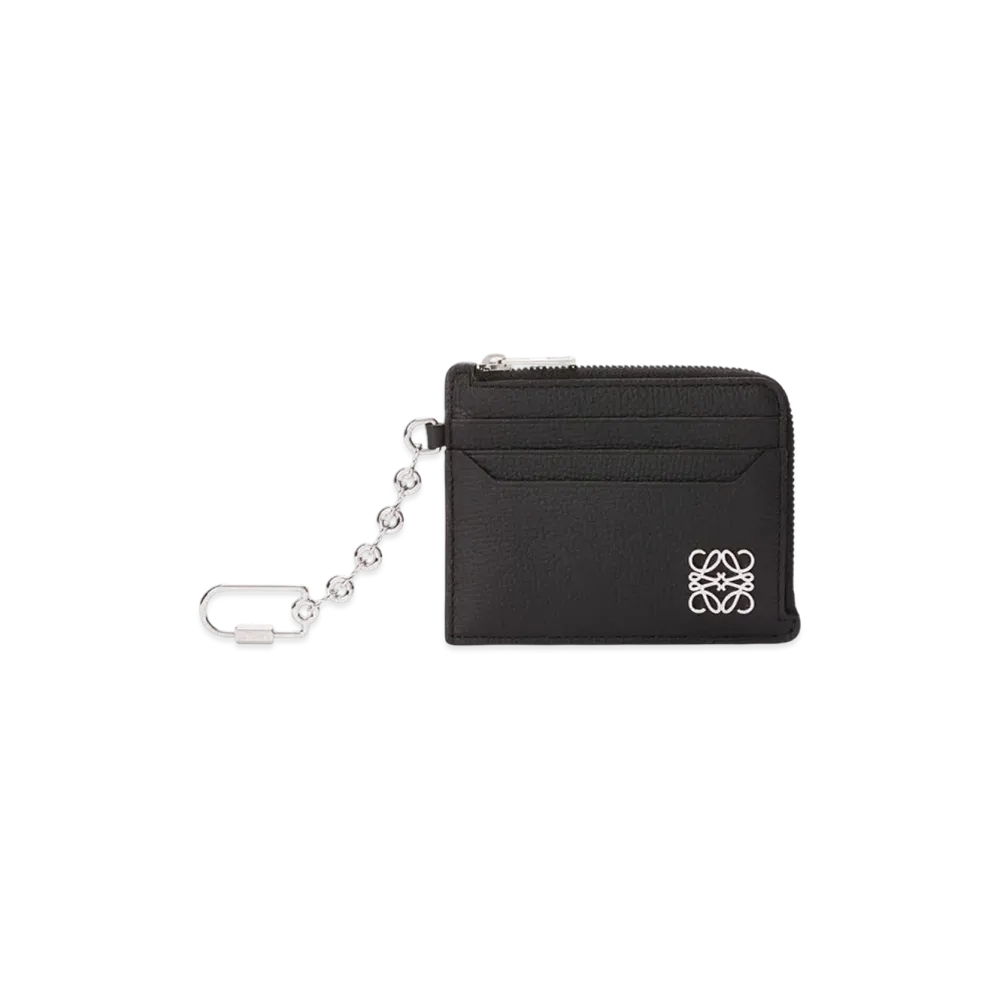 LOEWE Anagram Square Coin Card Holder "Black"