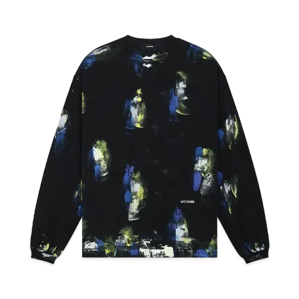 WE11DONE Painted T-shirt "Black"
