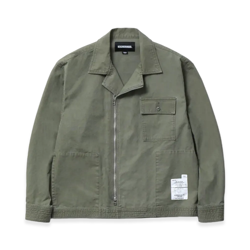 NEIGHBORHOOD Zip Field Shirt LS "Olive Drab"