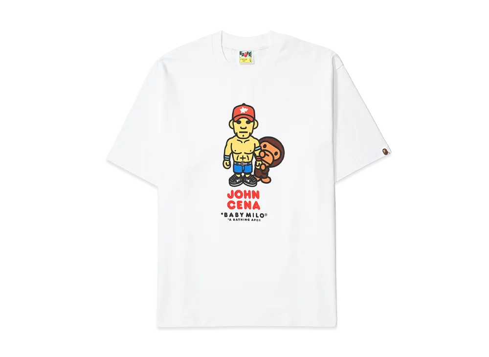 A BATHING APE x WWE John Cena Baby Milo Relaxed Fit Tee "White"