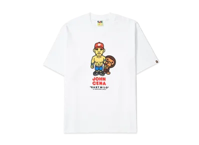 A BATHING APE x WWE John Cena Baby Milo Relaxed Fit Tee "White"