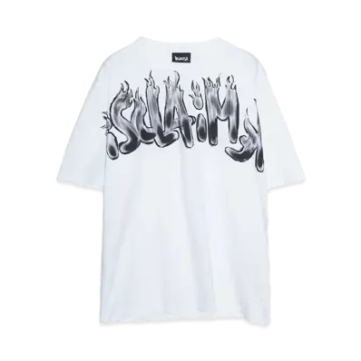 DISCLAIMER MAGLI UOMO IN JERSEY "BIANCO"