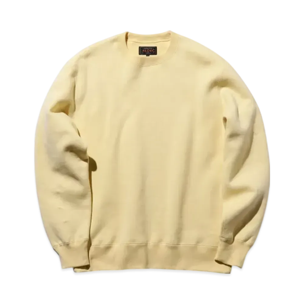 BEAMS Sweat Crew Raised Back "Cream"