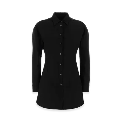 Jil Sander Women's Wool Blend Shirt "Black"