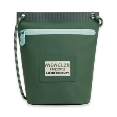 MONCLER Amoeba Water-Repellent Pouch by Salehe Bembury "Green"