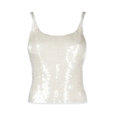 Alexander Wang Spangle Top "White"