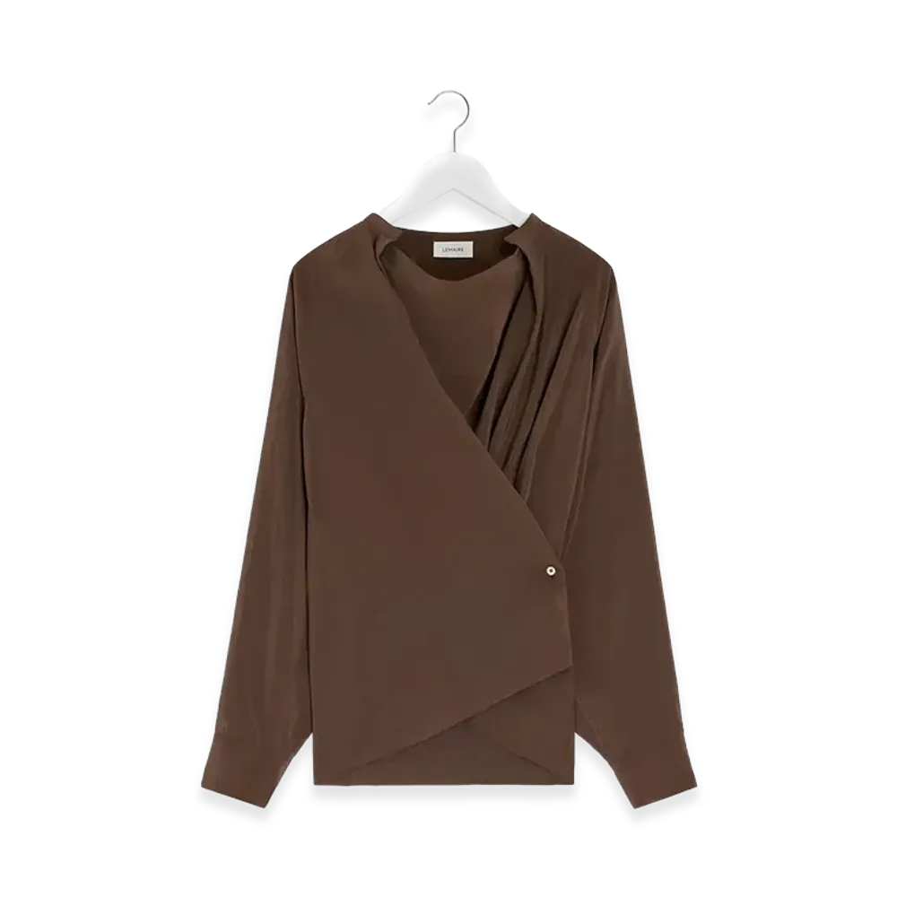 LEMAIRE Women's Twisted Top "Brunette"