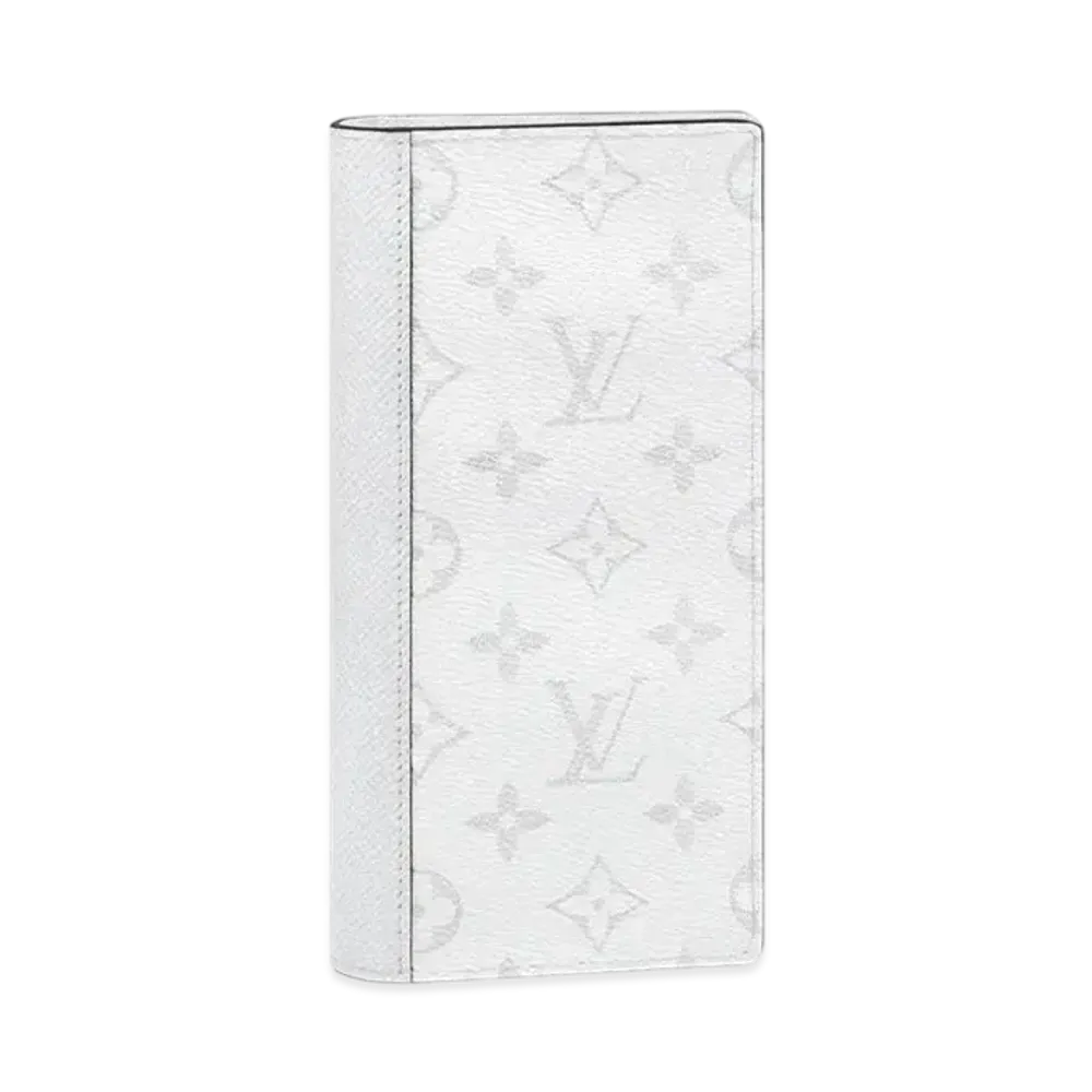 Louis Vuitton Brazza Wallet NM Taigarama "Optic White"