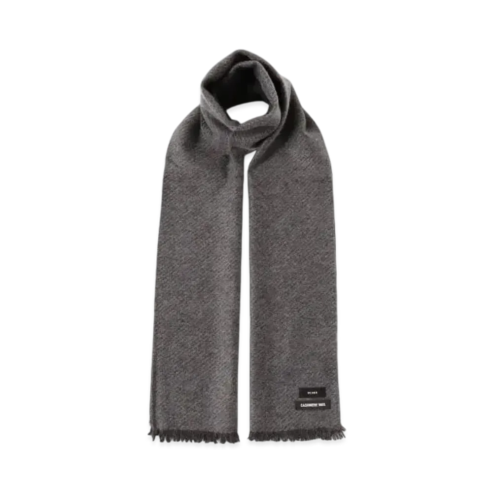 BEAMS Reversible Cashmere Two-Tone Scarf "Charcoal/Grey"