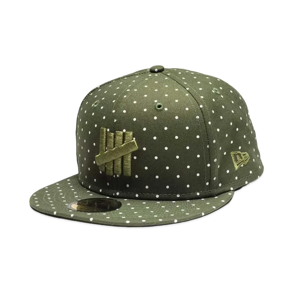 UNDEFEATED x NE Icon Dot Fitted "Olive"