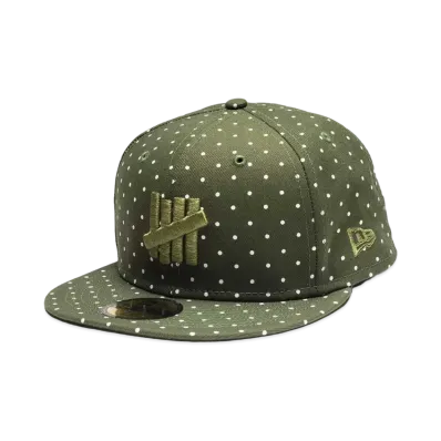 UNDEFEATED x NE Icon Dot Fitted "Olive"