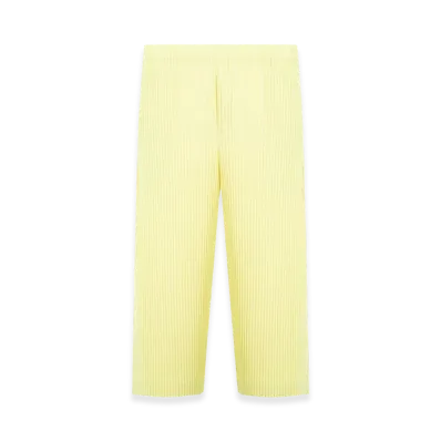 HOMME PLISSE ISSEY MIYAKE Trousers "Zucchini Yellow"