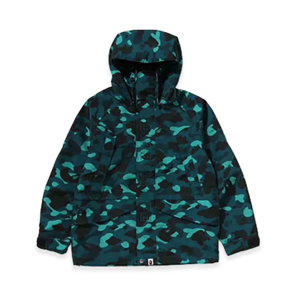 A BATHING APE Color Camo Snowboard Jacket "Green"