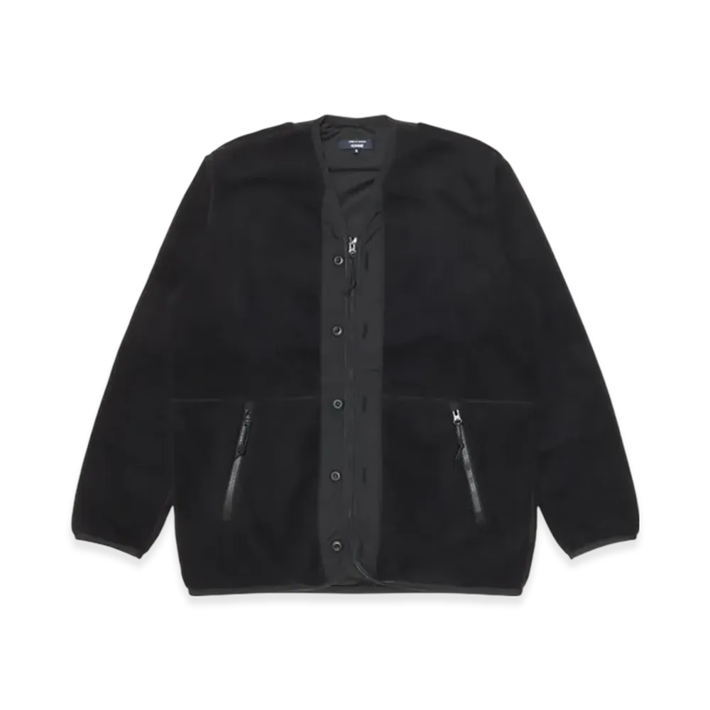 COMME des GARCONS HOMME Polyester Boa X Polyester Taffeta "Black"