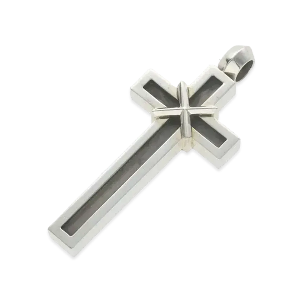 Chrome Hearts Small Maple Thorpe Cross Pendant Top "Silver"