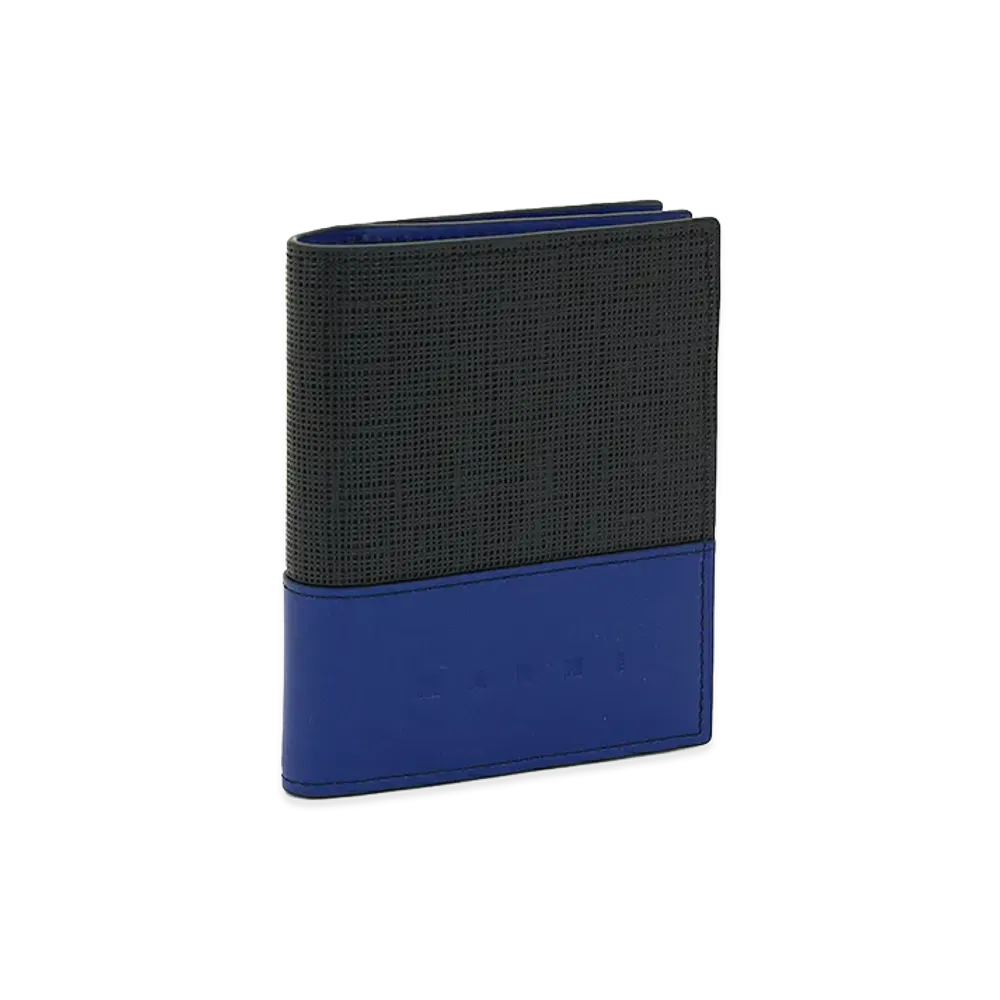 MARNI Bi-Fold Wallet "Black/Blue"