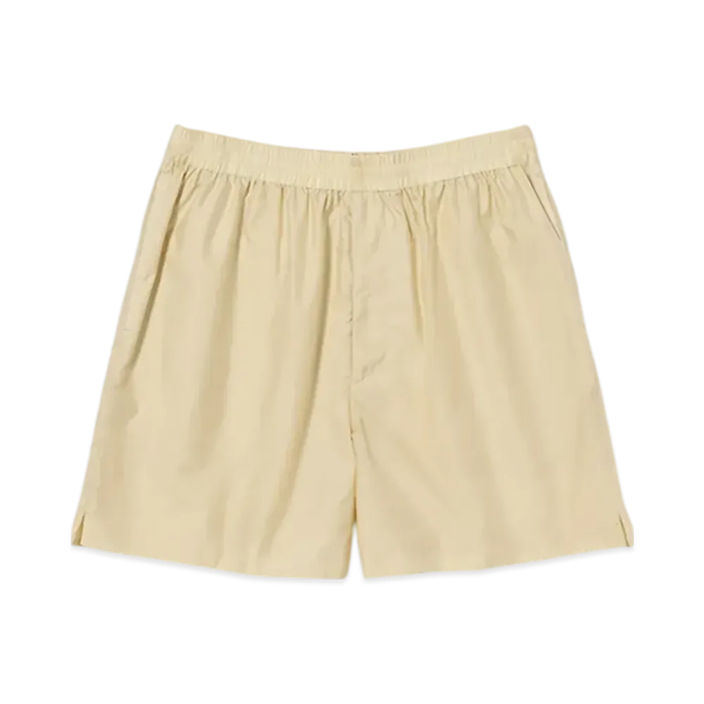 AURALEE Light Sheer Nylon Shorts "Light Yellow"