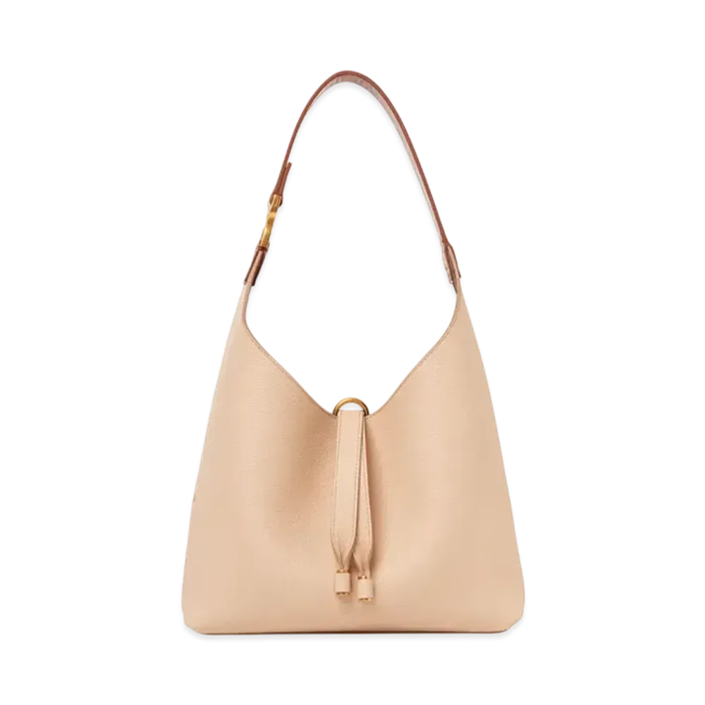 Chloe Small Marcie Hobo Bag In Grained Leather "Cement Pink"