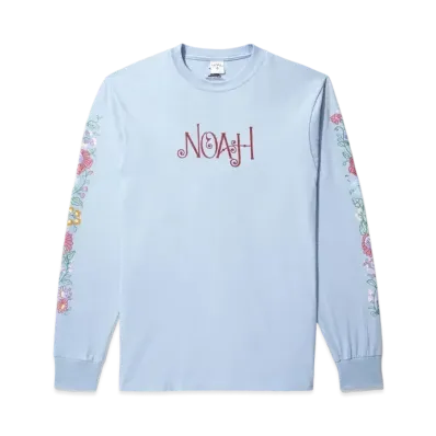 Noah x Jimi Hendrix Flowers Tee "Light Blue"