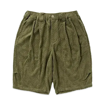 TIGHTBOOTH Checker Plate Big Shorts "Olive"