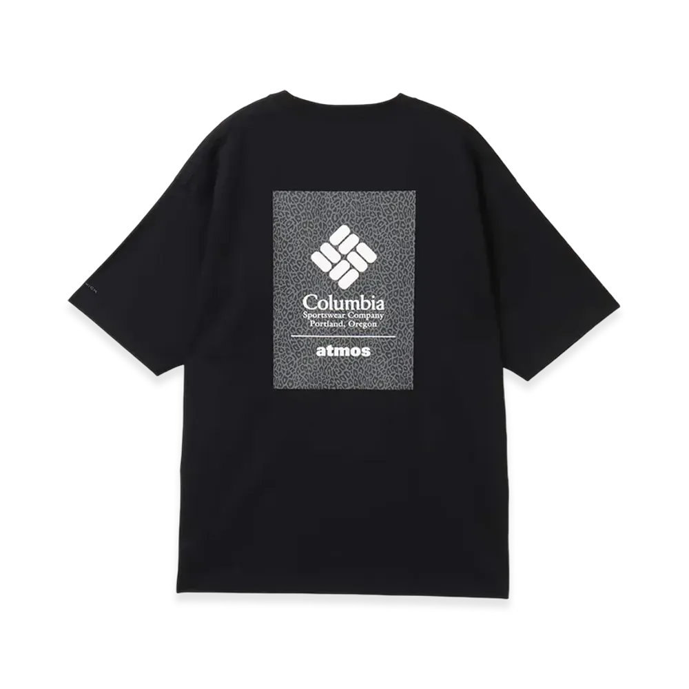 atmos x Columbia Back Patch T-shirts "Black"