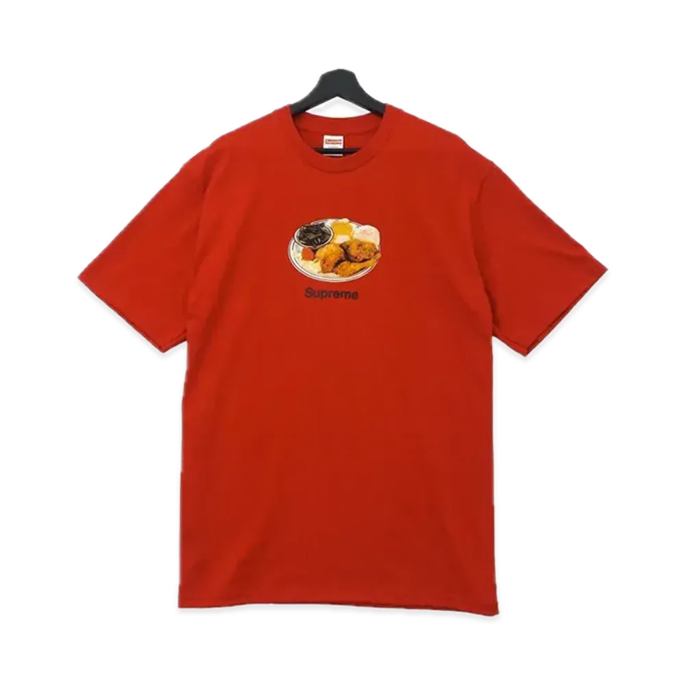 シュプリーム チキン ディナー Tシャツ "レッド"