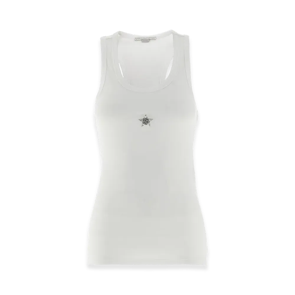 STELLA McCARTNEY Women's crystal Mini Star Top "White"