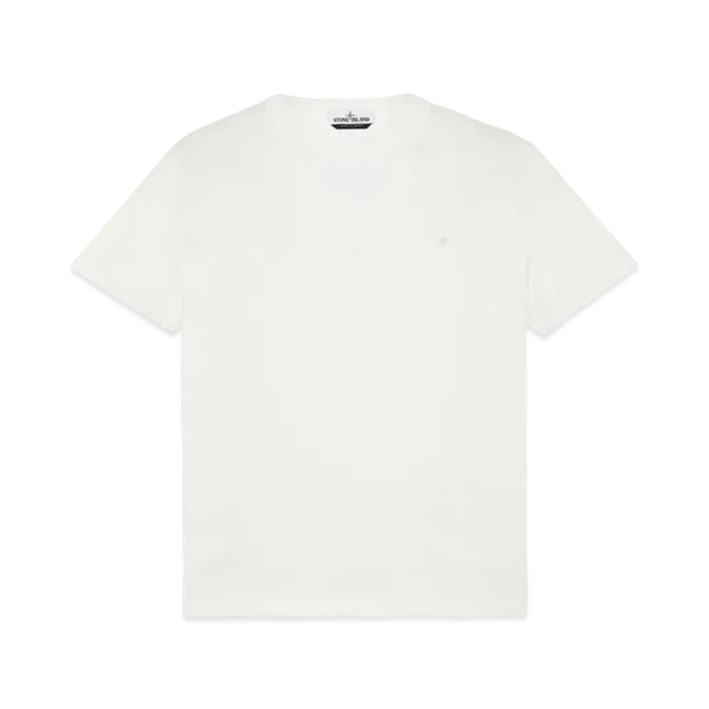 Stone Island 20336 ORGANIC COTTON/ SEAQUAL POLYESTER YARN_SLIM FIT "White"