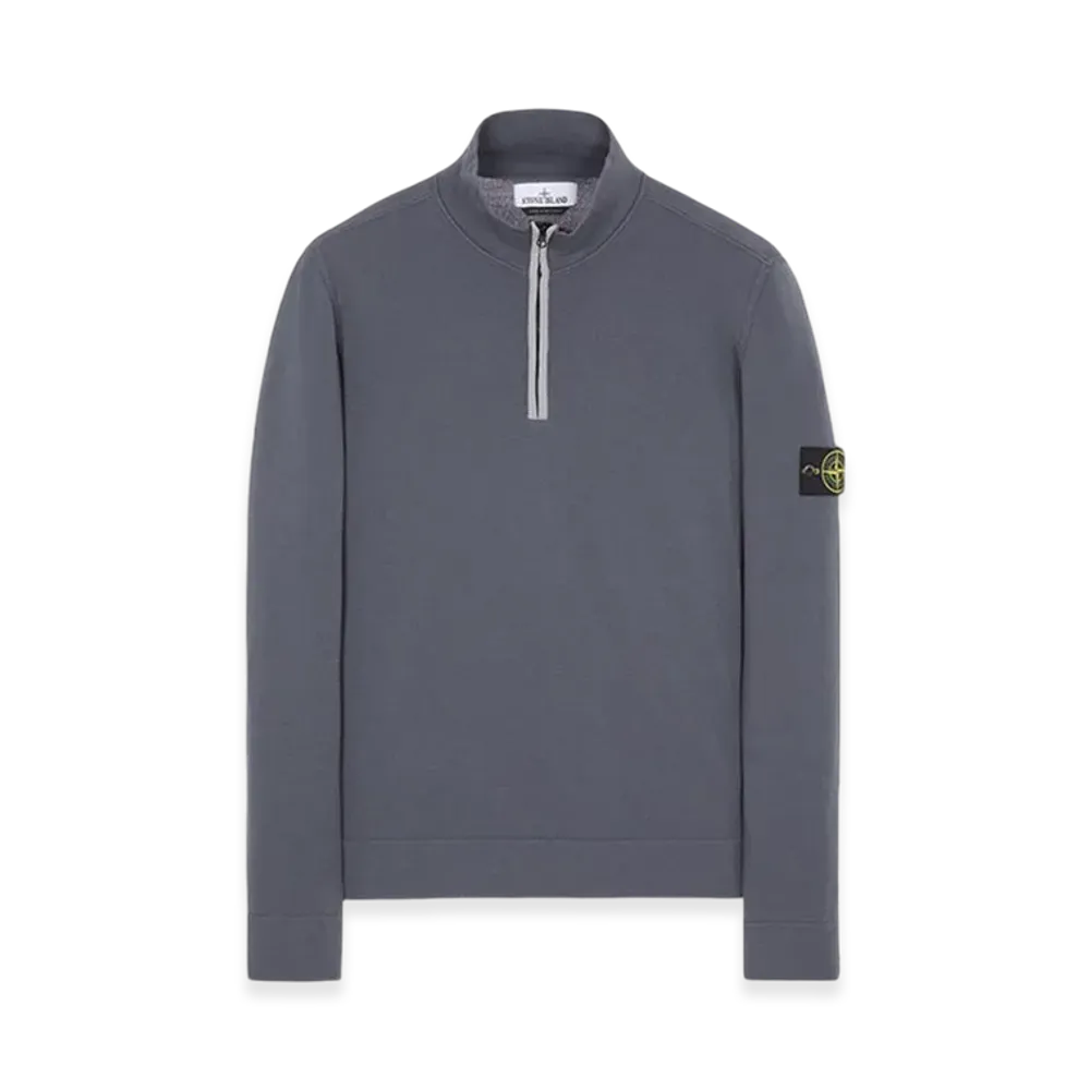 Stone Island 521A1 Stretch Wool Half Zip Up Knit - 23FW "Lead"